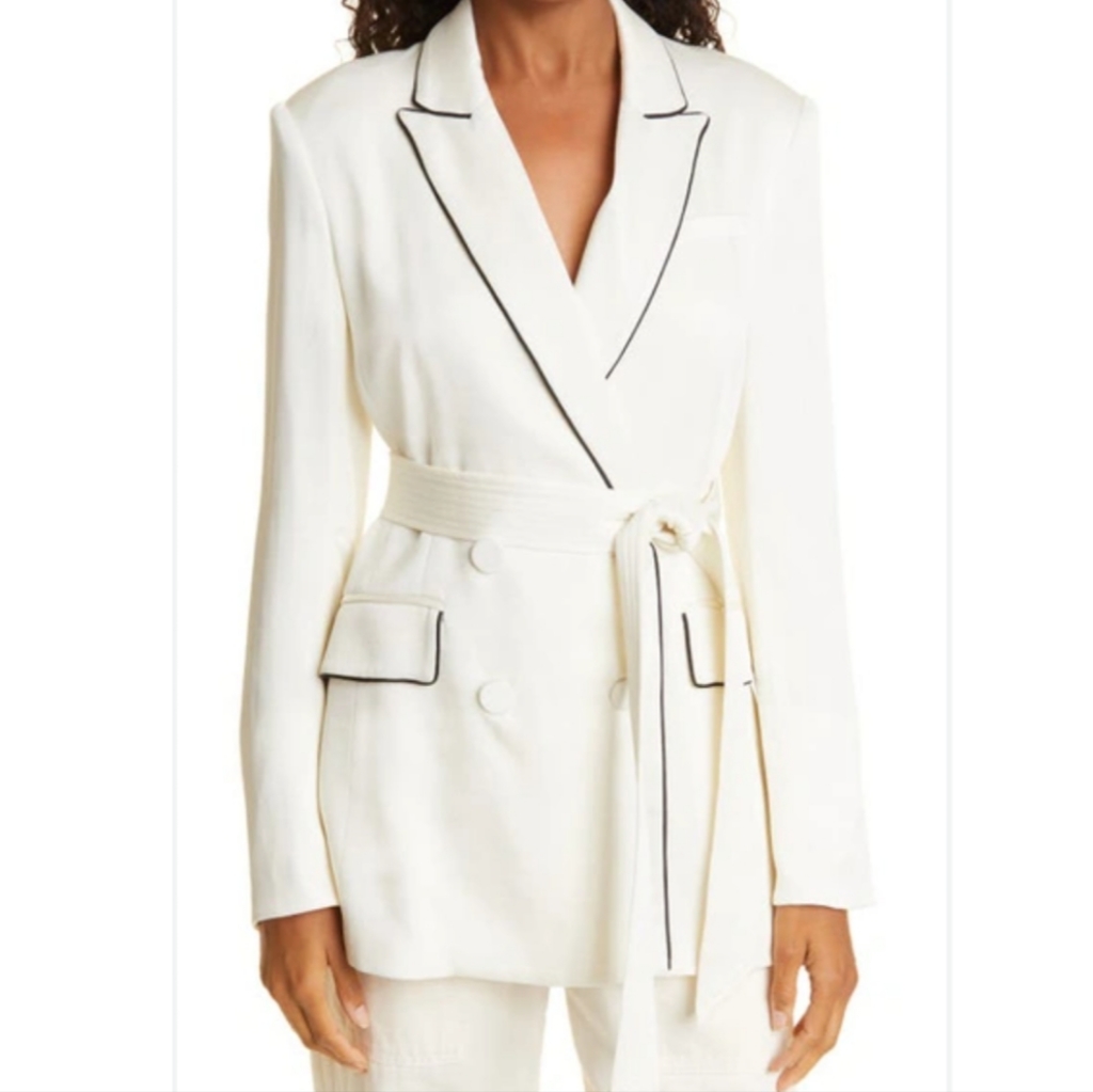 New Veronica Beard Eliza Jacket - Winter White